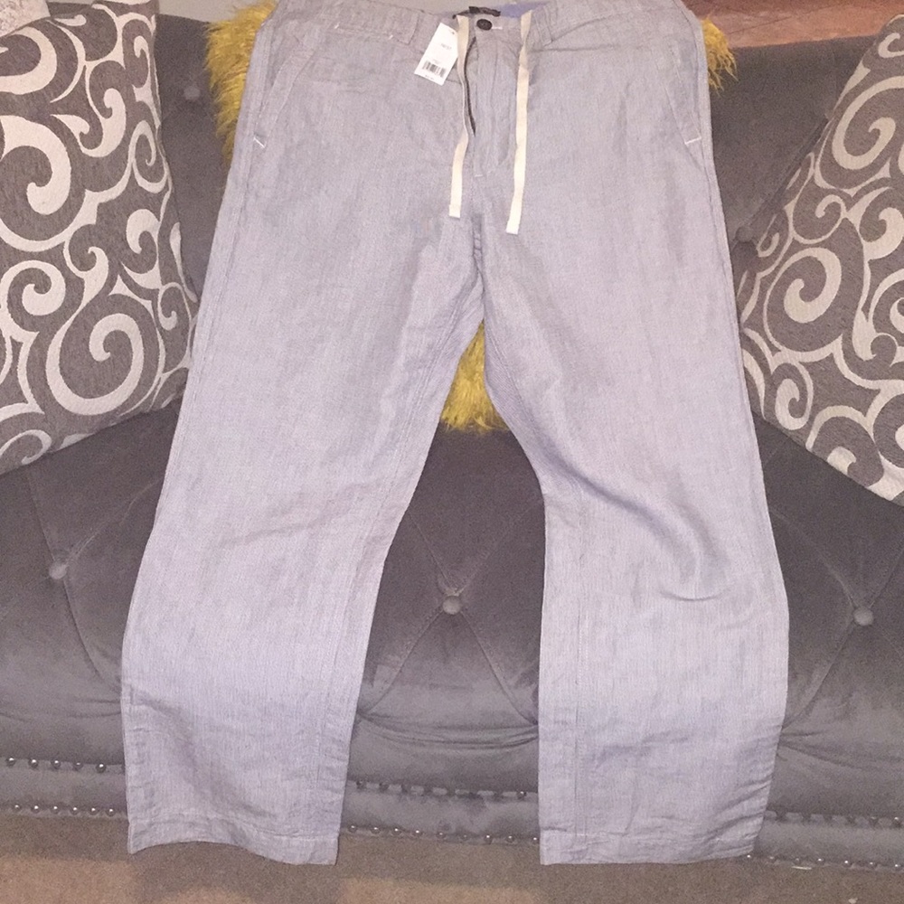 Banana Republic Seersucker Linen Cotton Blend